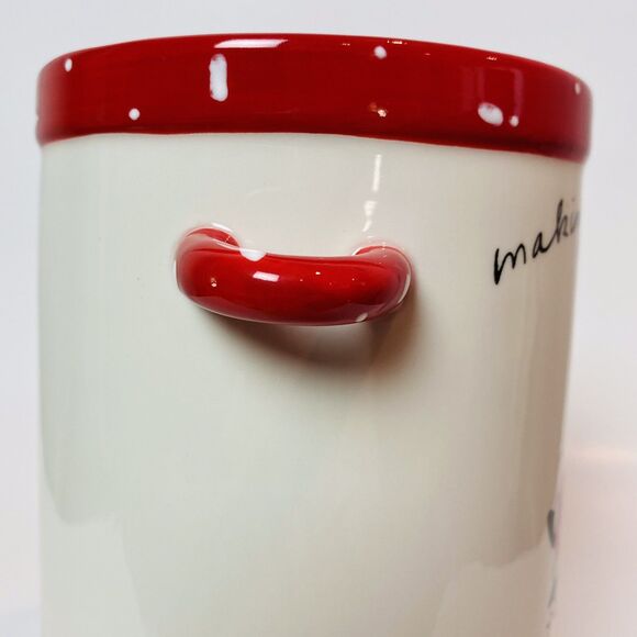 Mud Pie Ceramic Santa Secrets Wine Cooler + Cork Christmas Holiday Hosting - Picture 10 of 13